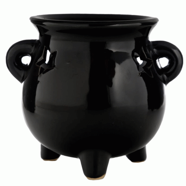 Eden Large Black Cauldron Oil Burner - Image 3