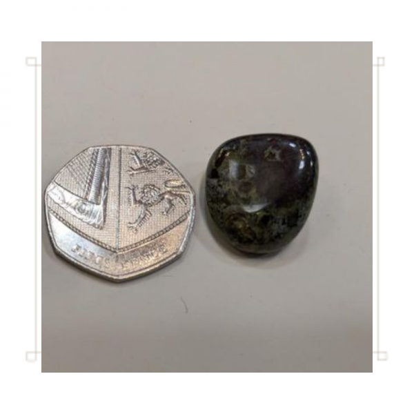 Small Tumble Polished Dragons Blood Jasper Gemstone - Image 2