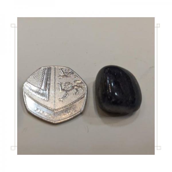 Small Tumble Polished Iolite Gemstone - Image 2