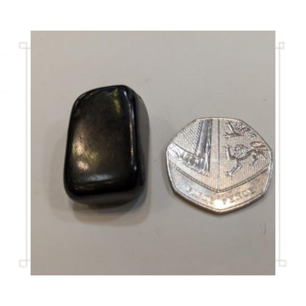 Large Tumble Polished Shungite Gemstone - Image 2