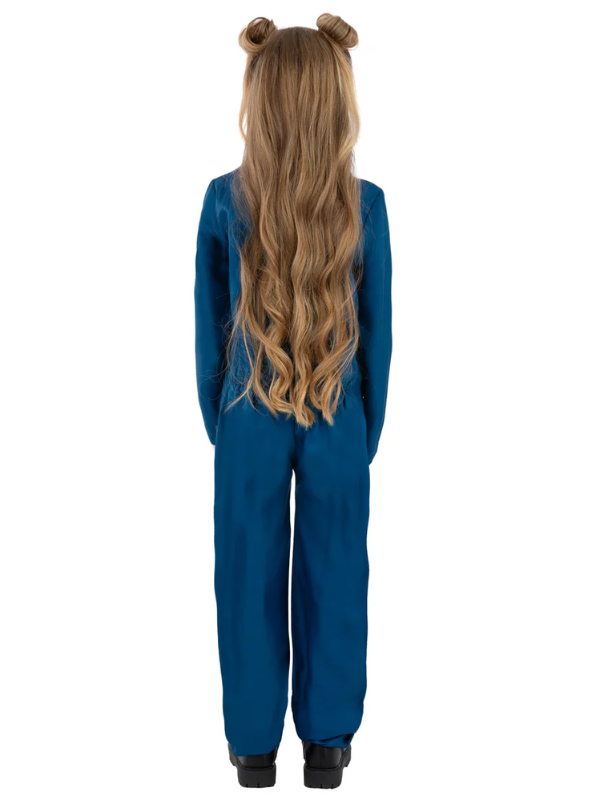 Kids Unisex Navy Boiler Suit Costume - Image 3